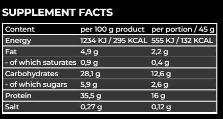 Πρωτεΐνη snap | Χαμηλή ζάχαρη τραγανό μπαρ - 25 x 21,5 γραμμάρια