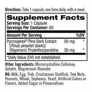 Pycnogenol 50 mg 60 καπάκια