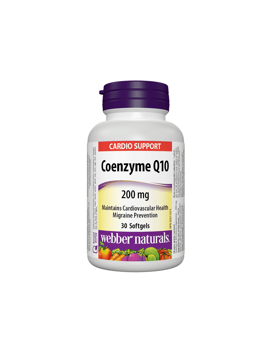 Υγεία και ενέργεια της καρδιάς - Coenzyme Q10, 200 mg x 30 κάψουλες softgel