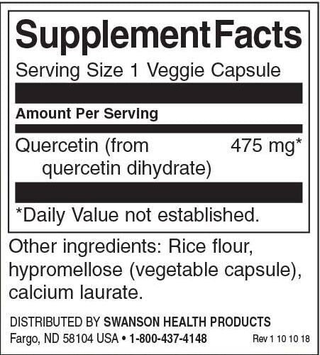 Quercetin 475 mg - 60 κάψουλες
