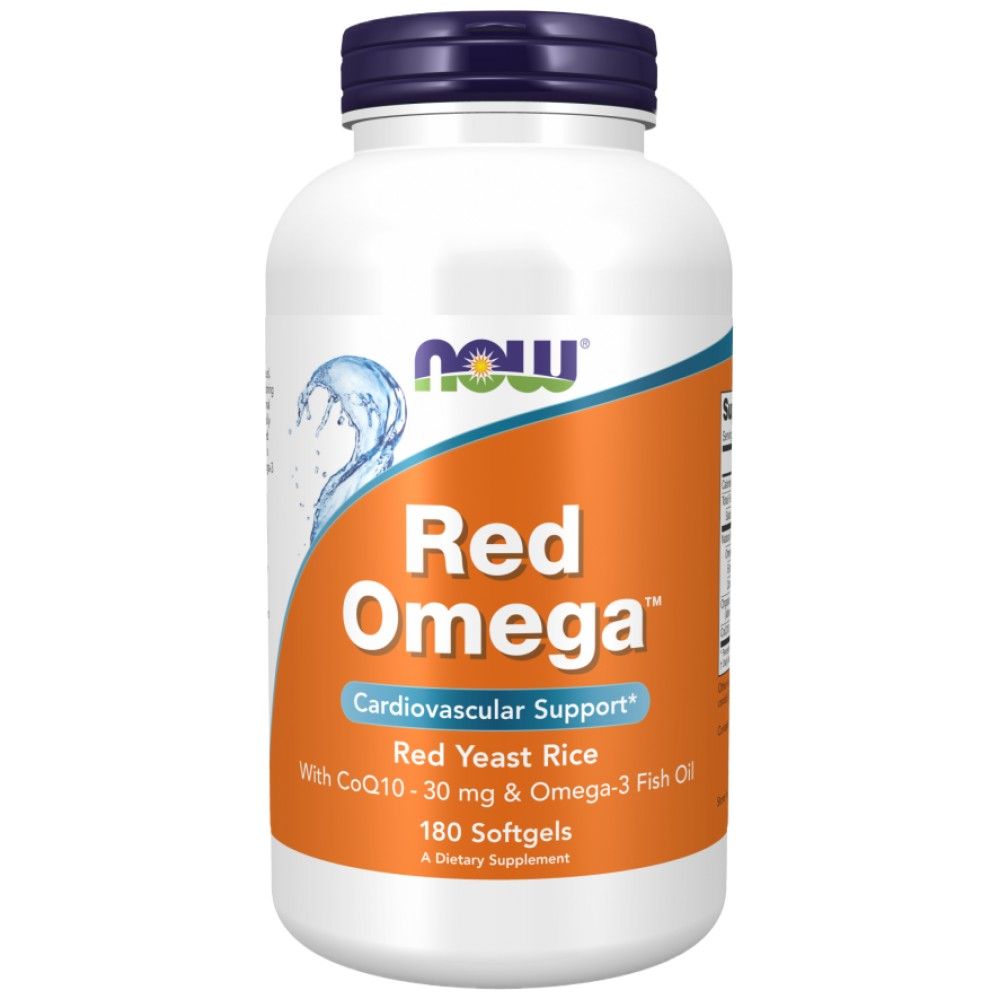 Red Omega™ | Κόκκινο ρύζι μαγιάς - 180 μαλακές κάψουλες