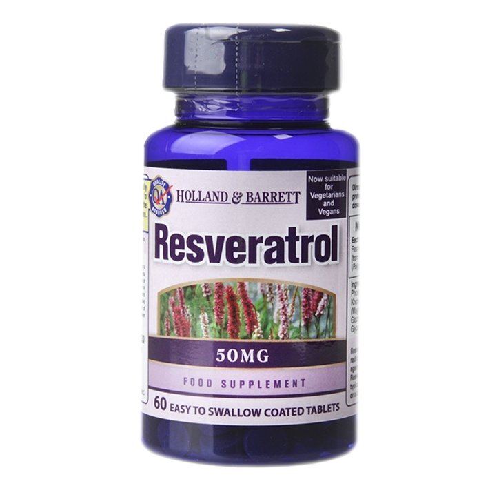 Ρεσβερατρόλη (ρεσβερατρόλη) 50mg 60 δισκία Holland & Barrett