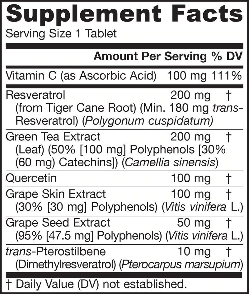 Resveratrol Synergy® 200mg - Resveratrol 60 Tabs