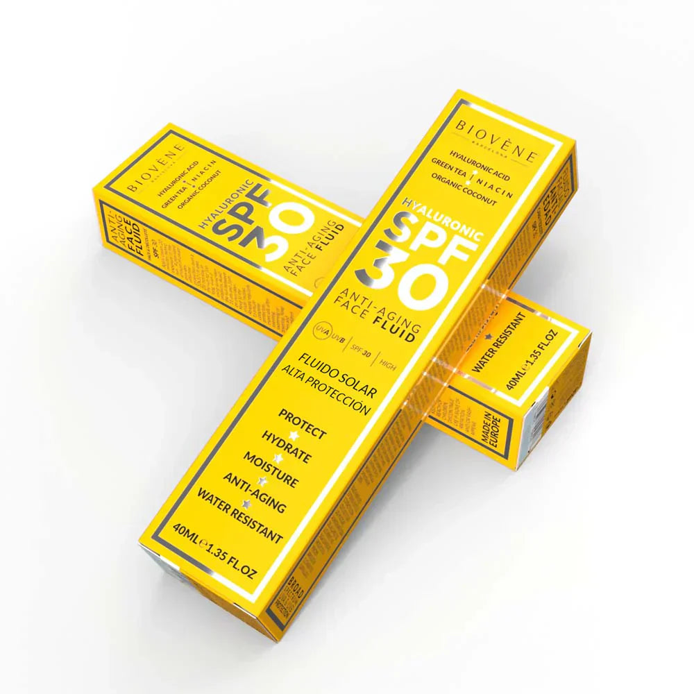 Ενυδατικό αντηλιακό προσώπου SPF 30 με αντιγηραντικό υαλουρονικό οξύ - 40 ml