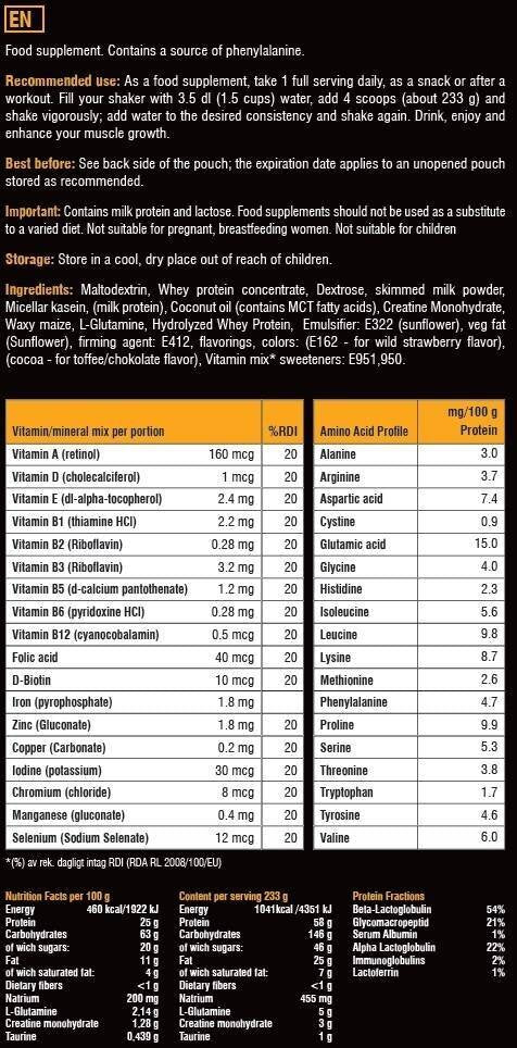 <tc>Swedish Supplements</tc> Μαζική αύξηση μάζας 3,50 kg