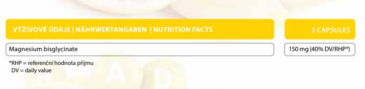 Μαγνήσιο χηλικό δισγκλυκινικό - 120 κάψουλες