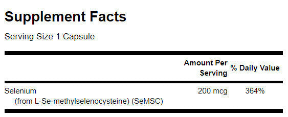Selenium 200 MCG - 120 κάψουλες
