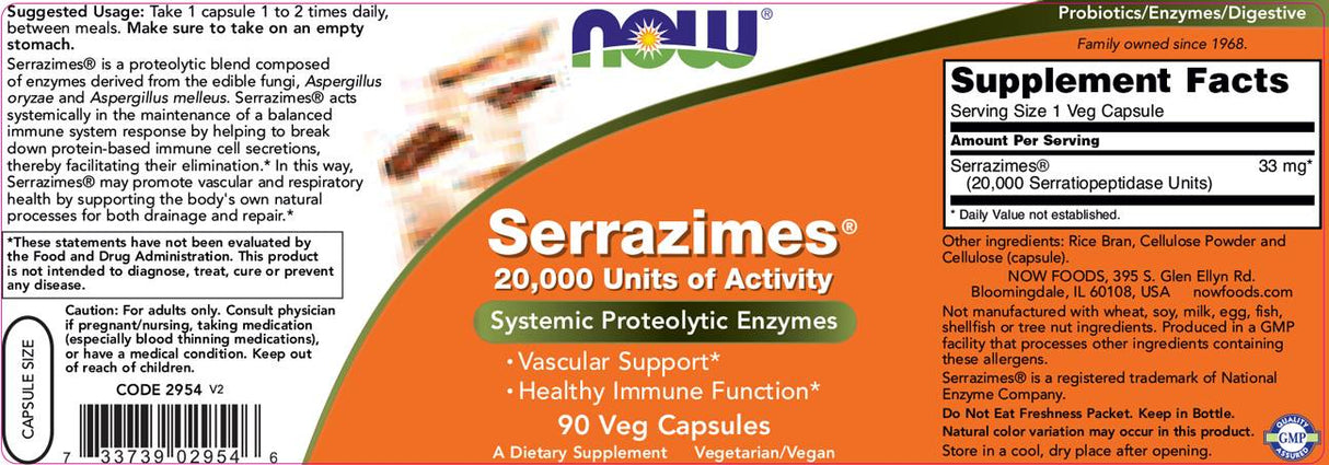 Serrazimes ® 20.000 μονάδες/90 VCAPs. - 0