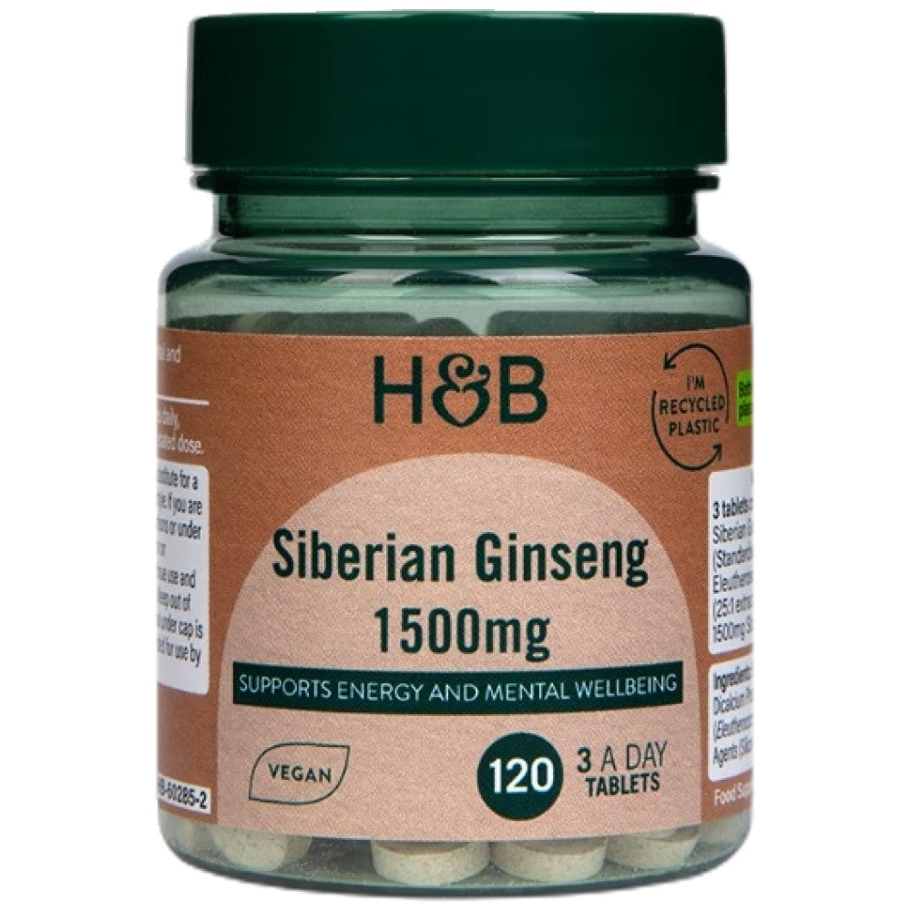 Siberian ginseng 1500 mg - 120 δισκία