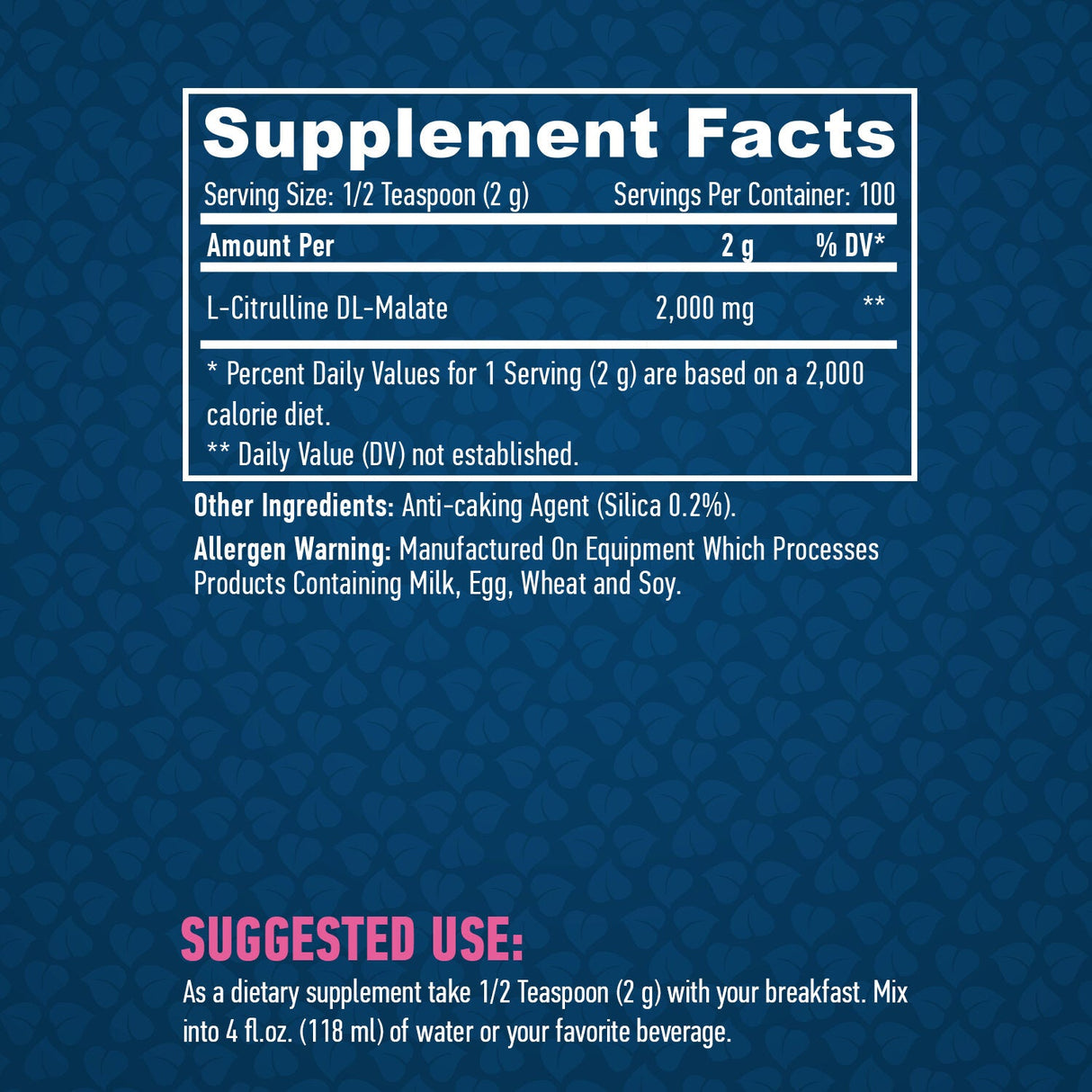 Αθλητισμός Citrulline Malate 200g.
