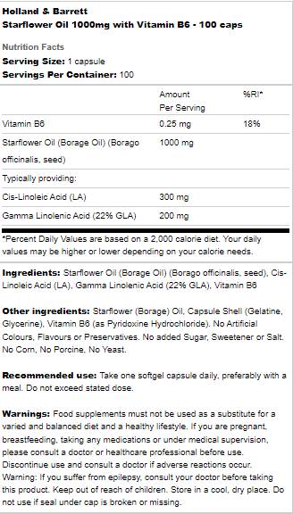 Αστεροί έλαιο 1000mg | Με βιταμίνη Β6 - 100 κάψουλες