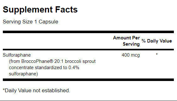 Sulforaphane 400 MCG - 60 κάψουλες