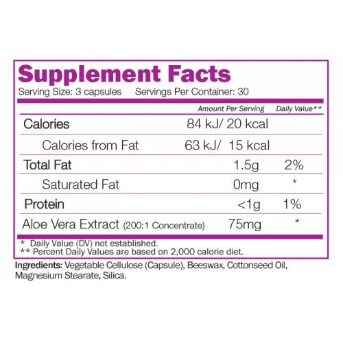 Super Aloe Vera (Extract 200: 1 Concentrate) 90 κάψουλες