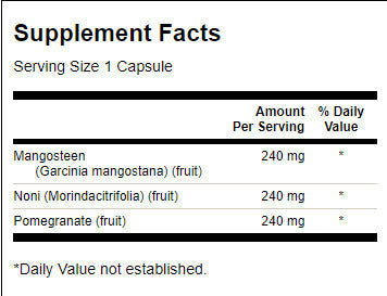 Super Fruit Complex | Mangosteen, PomeGranate, Noni - 90 κάψουλες