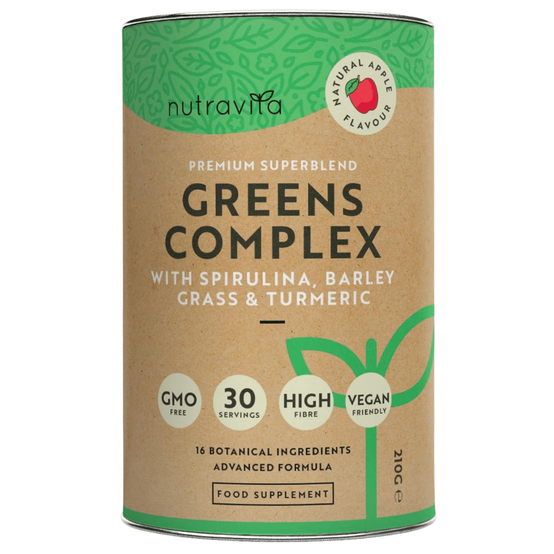 Σύμπλεγμα Super Greens (18 δραστικά συστατικά) 200 γρ. <tc>Nutravita</tc>
