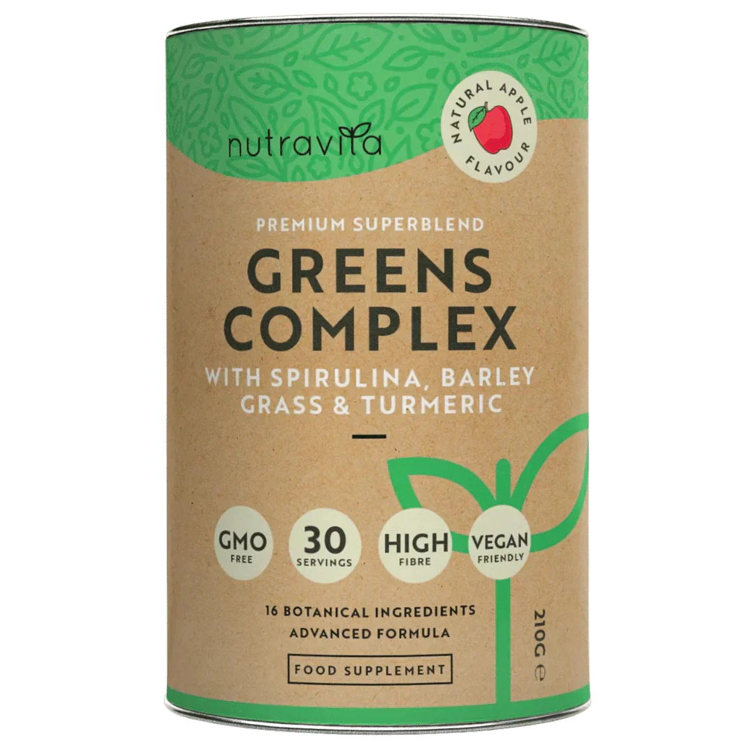 Σύμπλεγμα Super Greens (18 δραστικά συστατικά) 200 γρ. <tc>Nutravita</tc>
