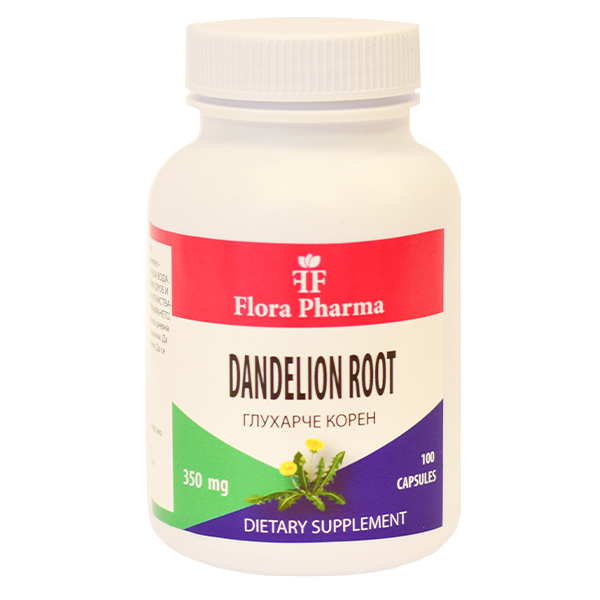 Ρίζα πικραλίδα/taraxacum/1050 mg/100 κάψουλες, 33 δόσεις/flora pharma