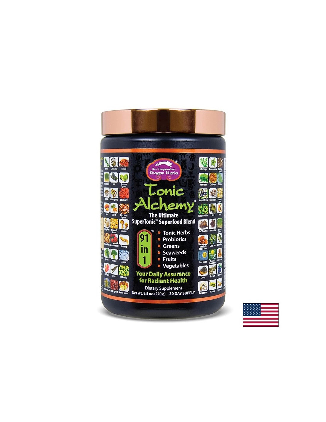 Μίγμα Superfood για τόνο και ενέργεια - Tonic Alchemy, 270 g σκόνη