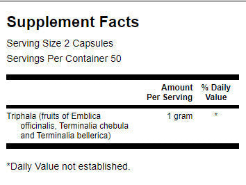 Triphala 500 mg - 100 κάψουλες