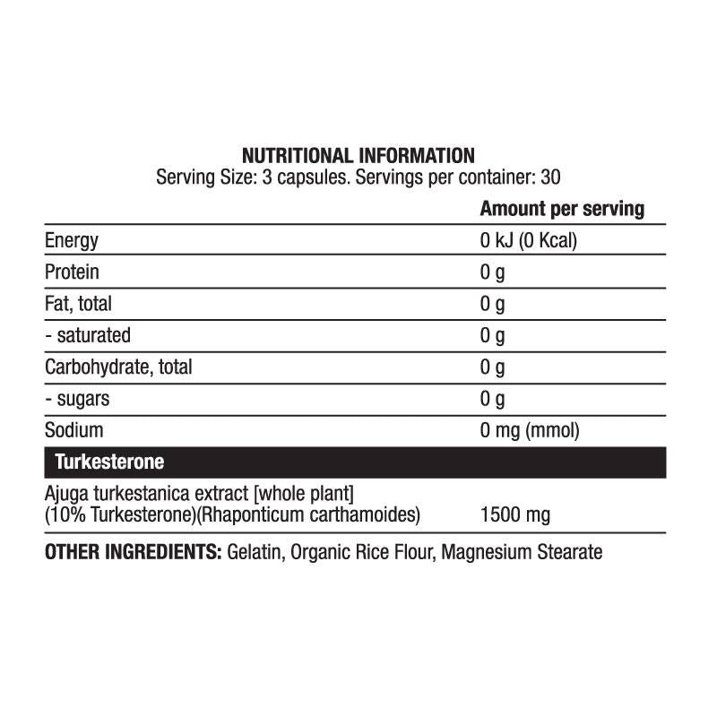 Turk 1500 mg | Εκχύλισμα Τουρκεστερόνης 10% - 90 κάψουλες