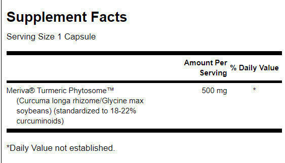 Turmeric Phytosome με Meriva 500 mg - 60 κάψουλες