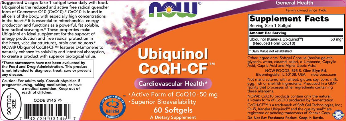 Ubiquinol coqh -cf ™ - 60 κάψουλες gel