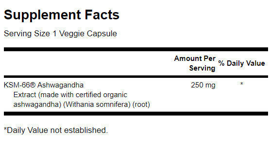 Ultimate Ashwagandha 250 mg/ksm -66 - 60 κάψουλες