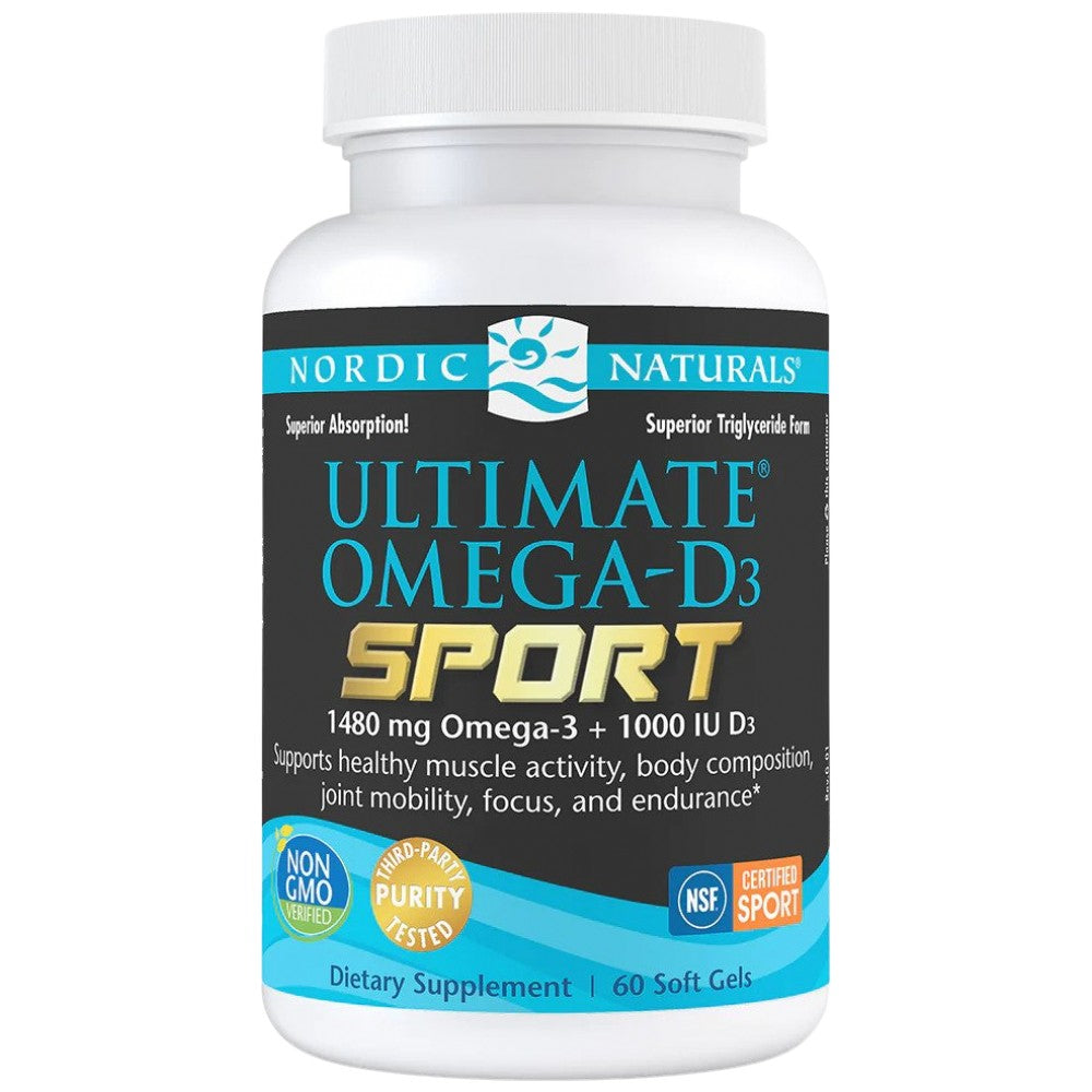Ultimate Omega -D3 Sport 1480 mg - 60 κάψουλες πηκτής