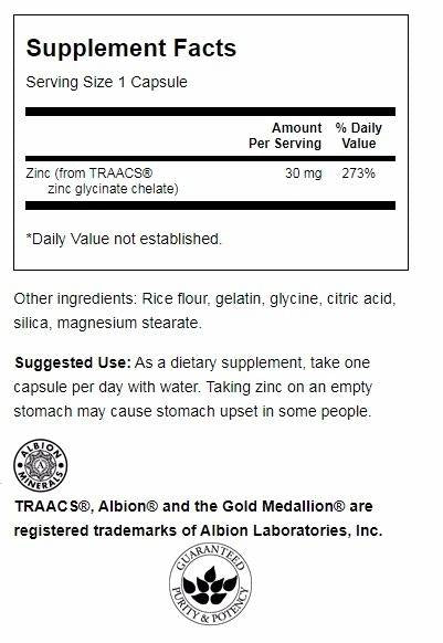 Ultra Albion Chelate Zinc 30 mg 90 κάψουλες