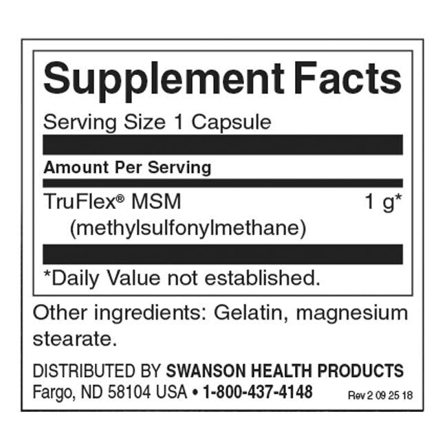 Ultra MSM 1000 mg - 240 κάψουλες