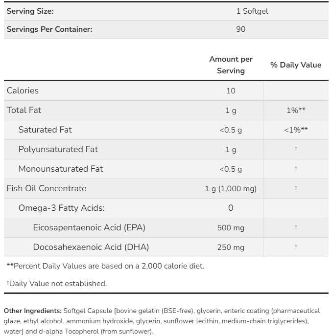 Κάψουλες Ultra Omega 3 - 90 Gel