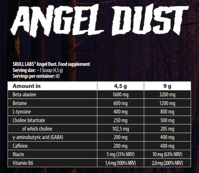 Angel Dust Pre-Workout/Energizer Next-Gen-270 γραμμάρια