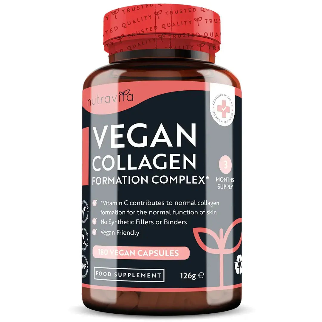 Vegan Σύμπλεγμα Σχηματισμού Κολλαγόνου 180 χορτοφαγικές κάψουλες. <tc>Nutravita</tc>