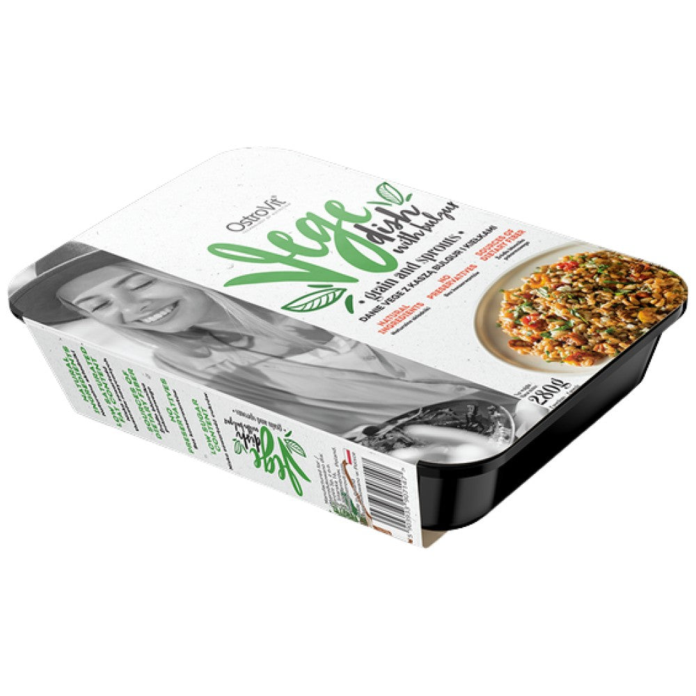 Vege πιάτο με bulgur, κόκκους και λάχανα | Έτοιμο για φαγητό 280 γραμμάρια