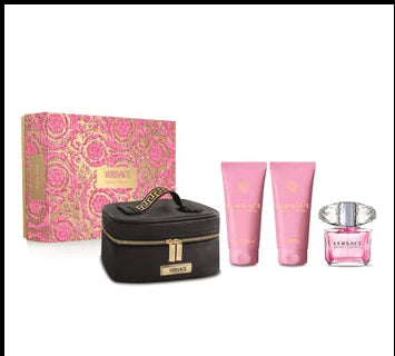 <tc>VERSACE</tc> Bright Crystal Eau De Toilette Spray 90ml Χριστουγεννιάτικο Σετ 4 Τεμαχίων