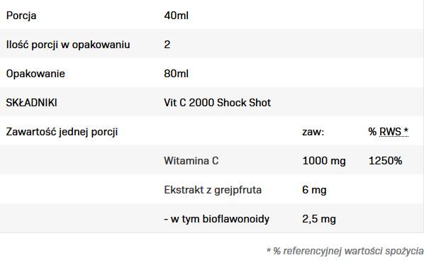 Vit C 2000 σοκ - 80 ml