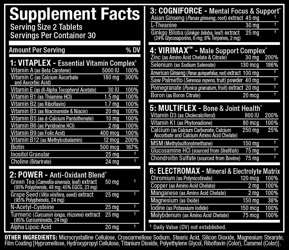 Vitaform/premium multi-vitamin για τους άνδρες 60 δισκία