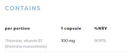 Βιταμίνη Β1 100 mg | Θιαμίνη - 60 κάψουλες