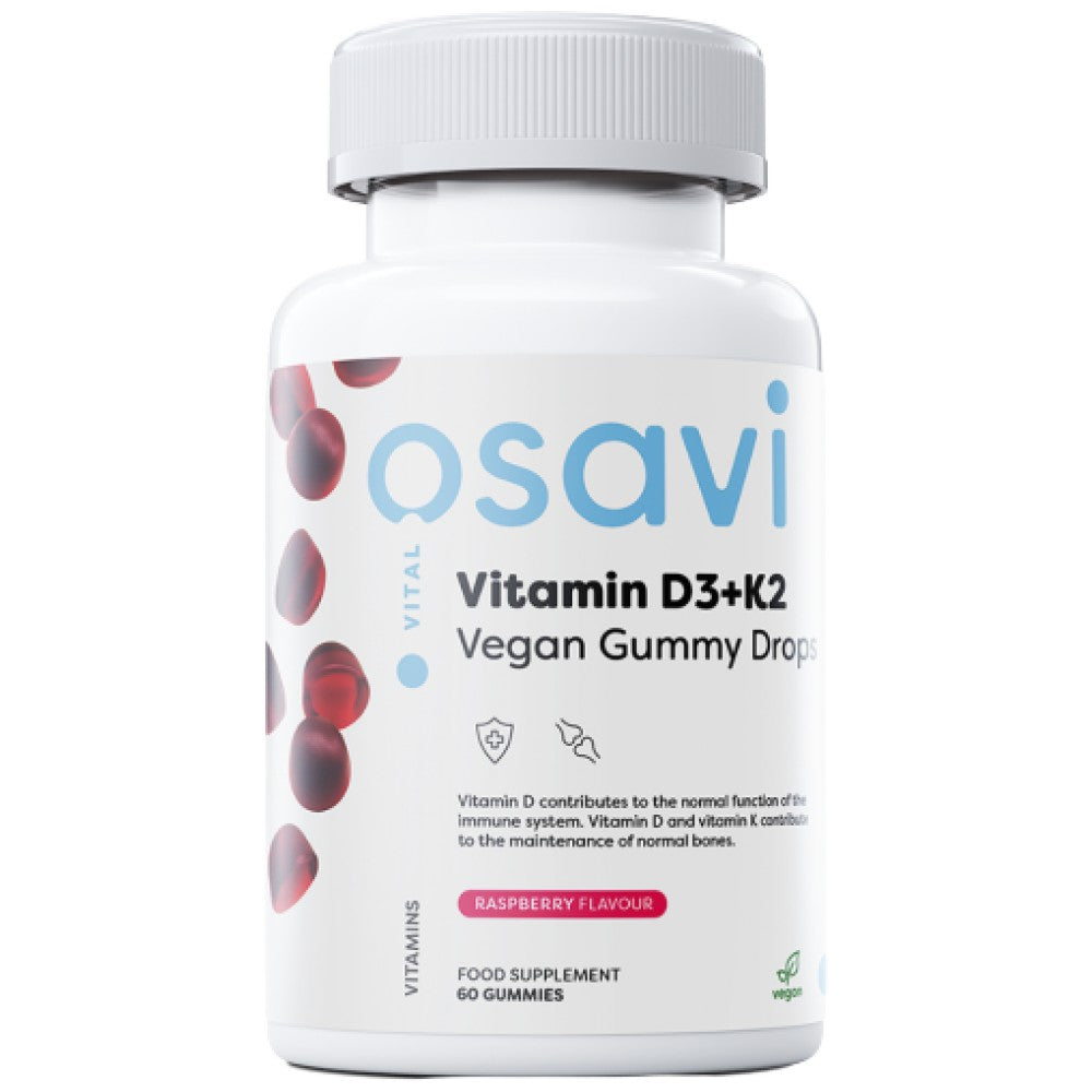 Βιταμίνη D3 400 IU + K2 75 MCG | Vegan Gummy Drops - 60 καραμέλες