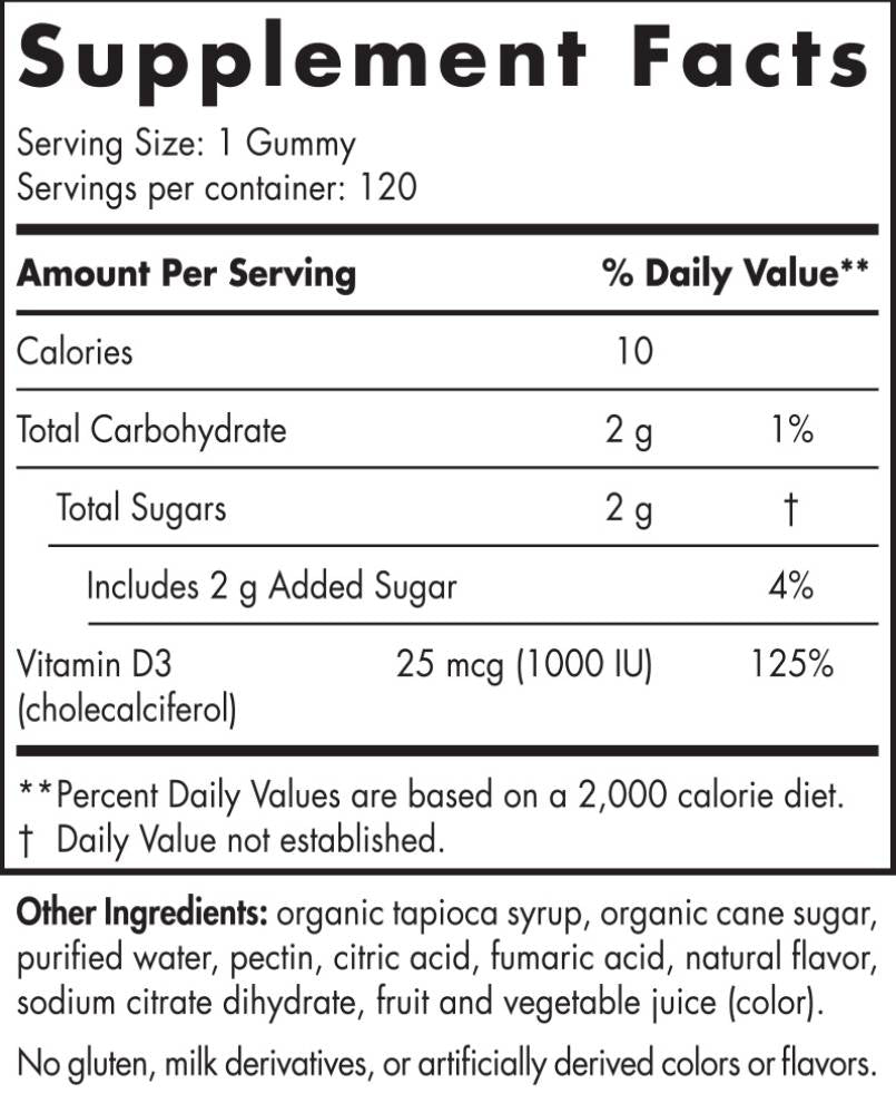 Βιταμίνη D3 Gummies Sport 1000 IU - 120 Gummies