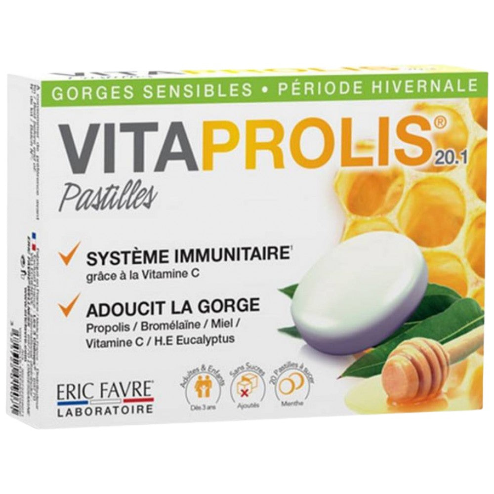 Vitaprolis® | Παστίλιες λαιμού με πρόπολη 20 καραμέλες