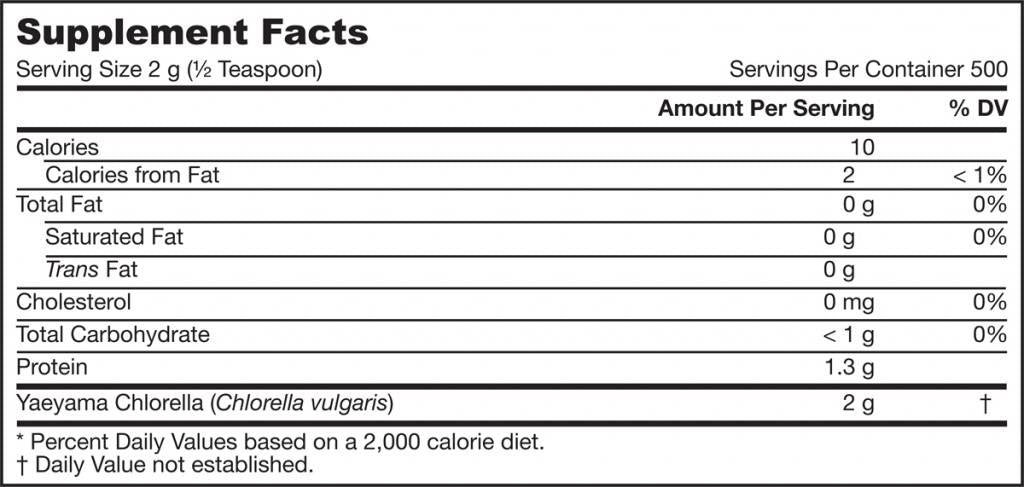 Yaeyama Chlorella Powder 1000 γραμμάρια