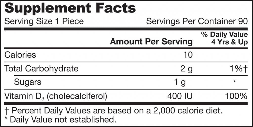 Yum-yum d3 gummies 400 iu 90 καραμέλα