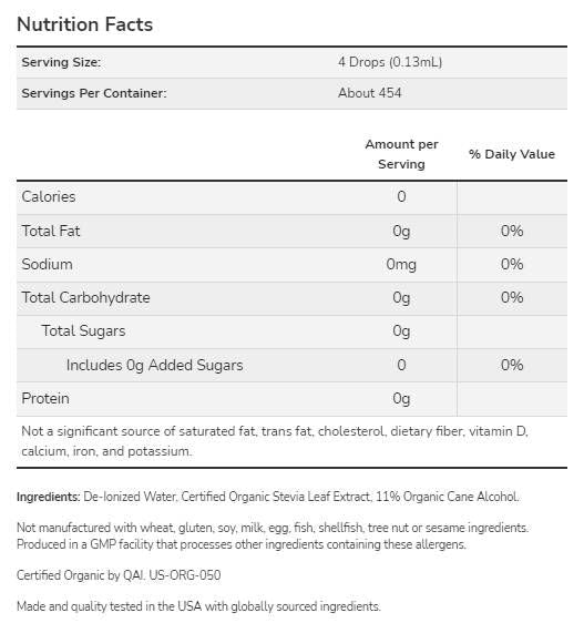 Καλύτερα Stevia® Liquid | Οργανικά - 237 ml