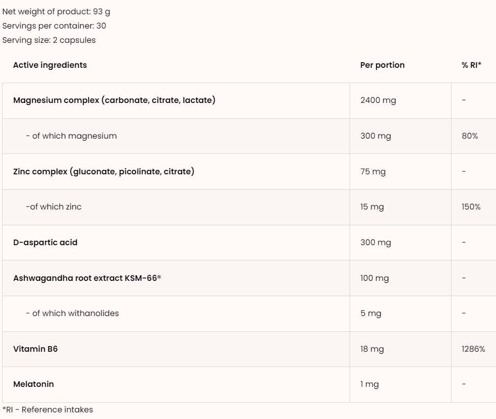 ΚΑΤΑΛΟΓΕΣ | DAA, Ashwagandha και Melatonin 60 κάψουλες