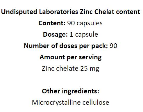 Χημείο ψευδαργύρου 25 mg - 90 κάψουλες