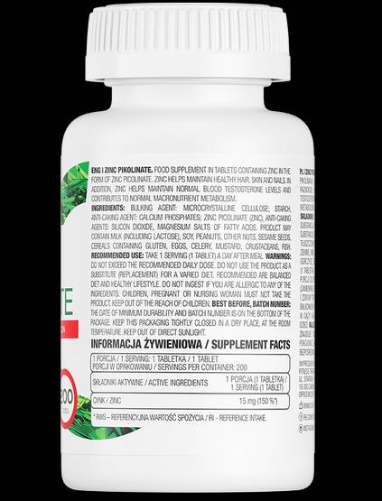 Πικολινικό ψευδάργυρο 15 mg/περιορισμένη έκδοση 200 δισκία