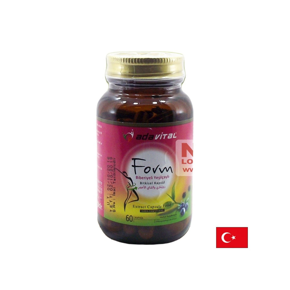 Φυτική φόρμουλα για αποτοξίνωση και απώλεια βάρους - adavital μορφή, 60 κάψουλες