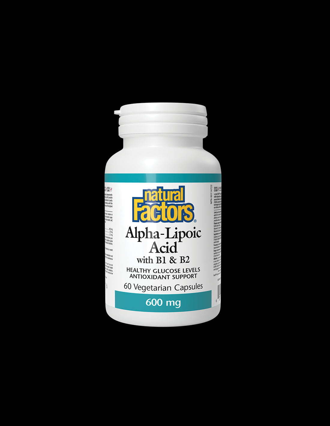 Alpha Lipoic Acid 600 mg With B1&B2 - 60 capsules - Nutra Best Europe