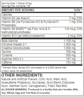 Musclemax Apocalypse Prework 320 γραμμάρια